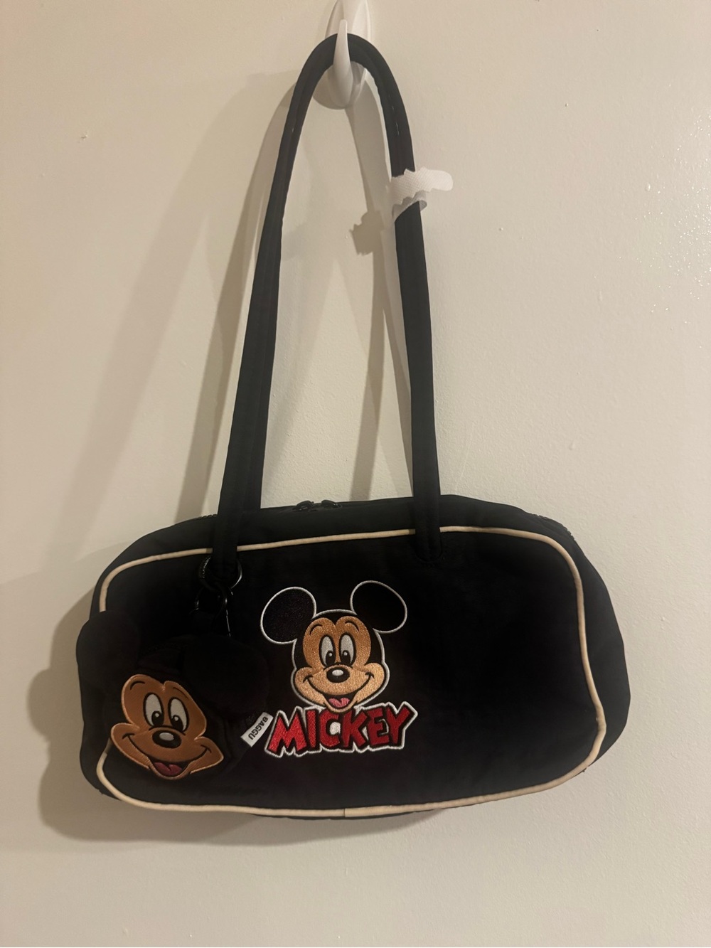 Baggu x Disney Mickey Mouse bowler with Mickey bag charm